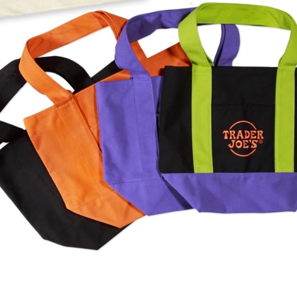 Trader Joe's Reusable mini Halloween Tote Bags Set